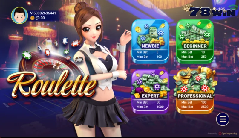 Roulette 78Win được cược theo Split Bet